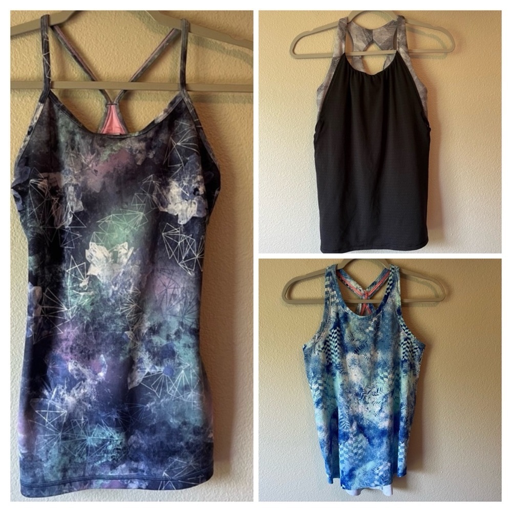 Ivivva Lululemon BUNDLE of Three Athletic Activewear Tank Tops Size 12